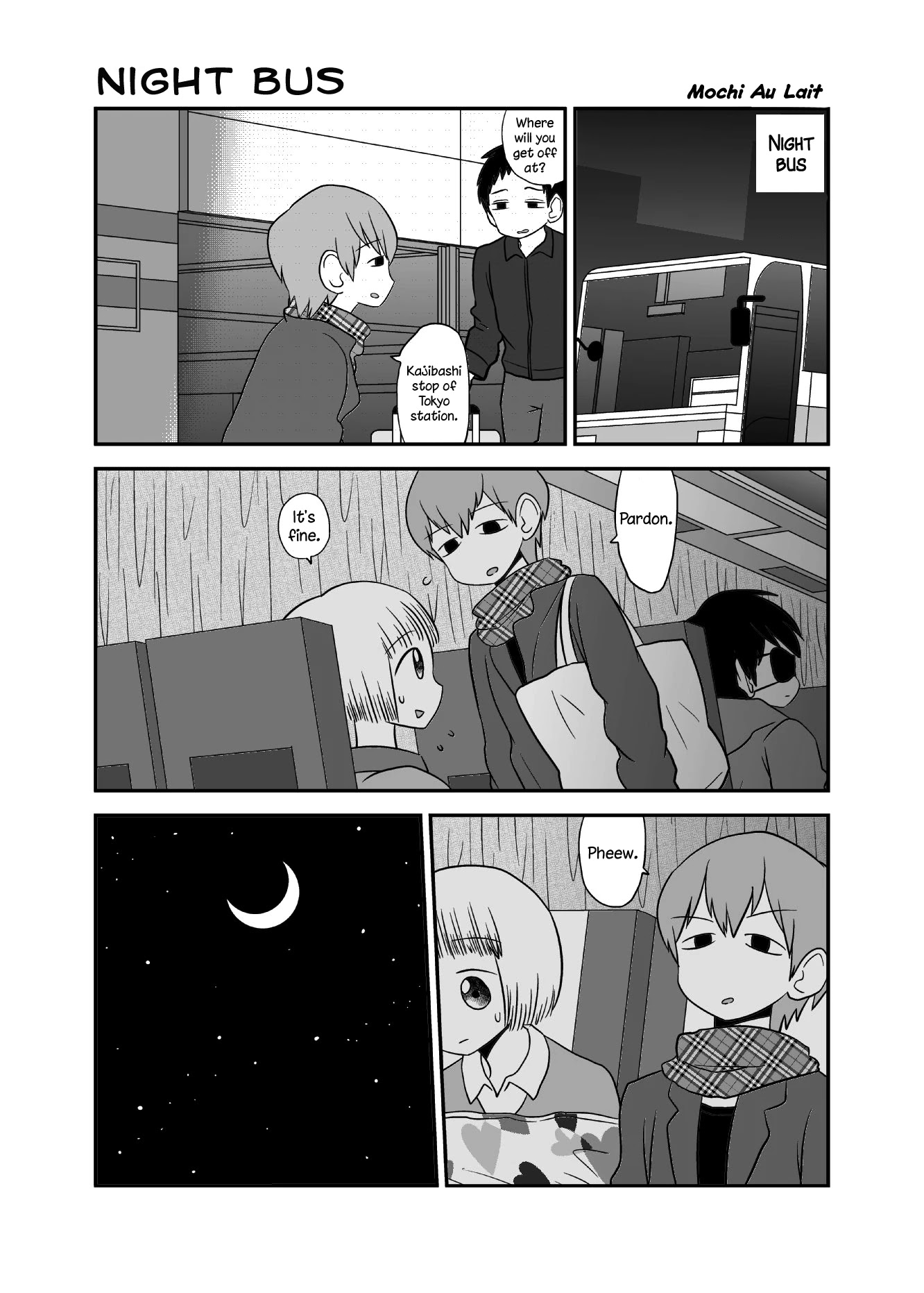 Mochi Au Lait's Short One-Shots Collection Chapter 20 page 1 - Chapter 20: Night Bus