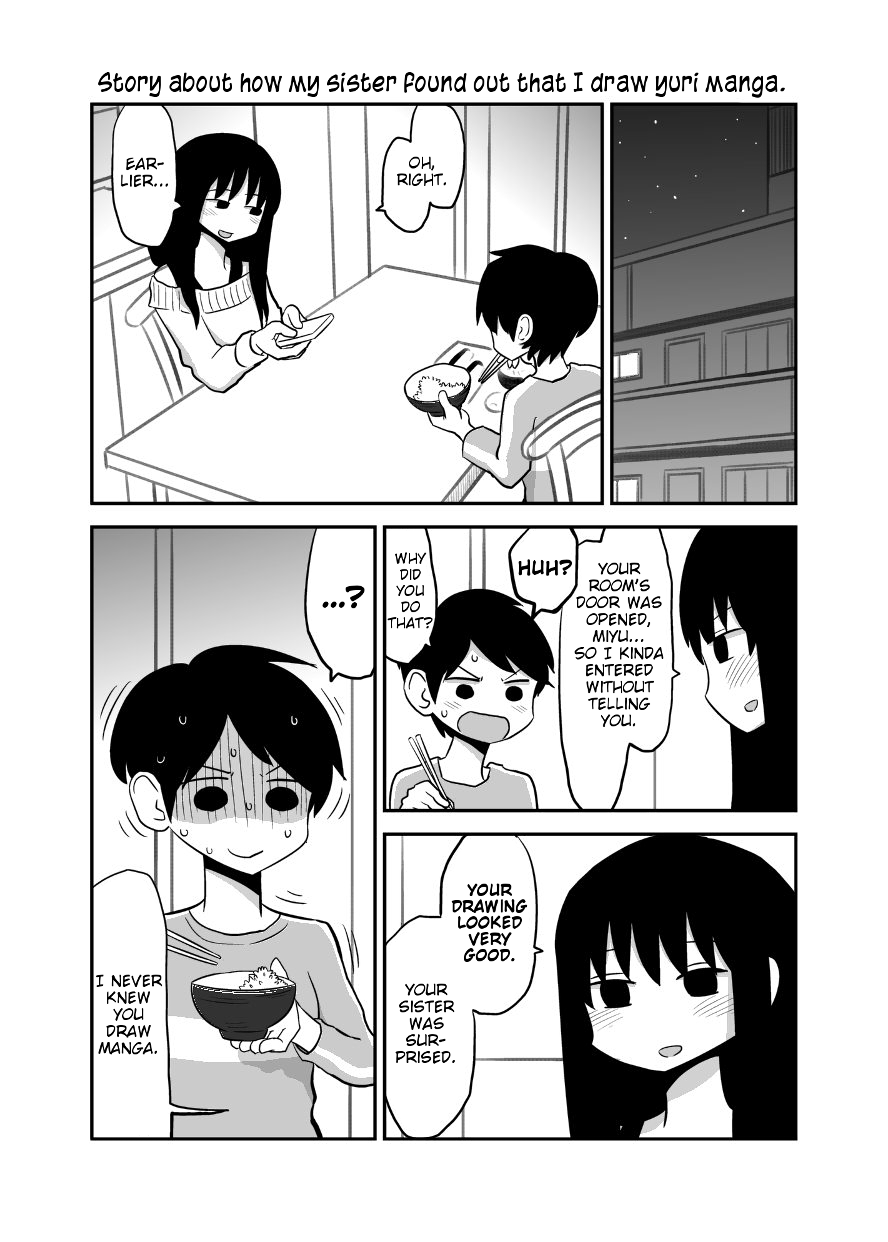 Mochi Au Lait's Short One-Shots Collection Chapter 4 page 1 - Chapter 4: My Sister Found Out That I Draw Yuri Manga