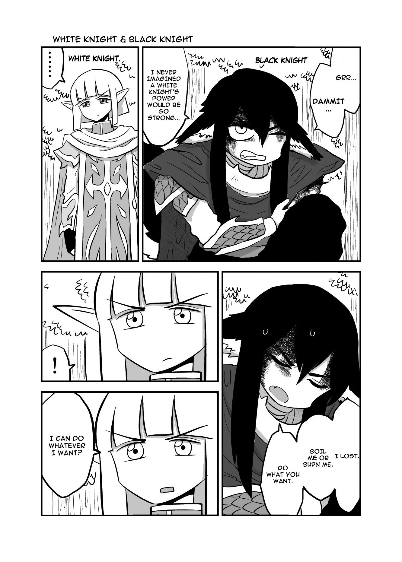 Mochi Au Lait's Short One-Shots Collection Chapter 7 page 1 - Chapter 7: White Knight & Black Knight