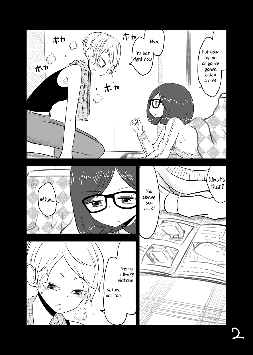 Mochi Au Lait's Short One-Shots Collection Chapter 9 page 5 - Chapter 9: Kotatsu Yuri