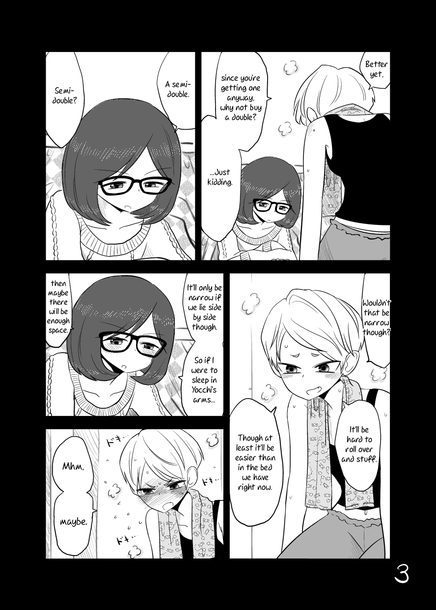 Mochi Au Lait's Short One-Shots Collection Chapter 9 page 6 - Chapter 9: Kotatsu Yuri