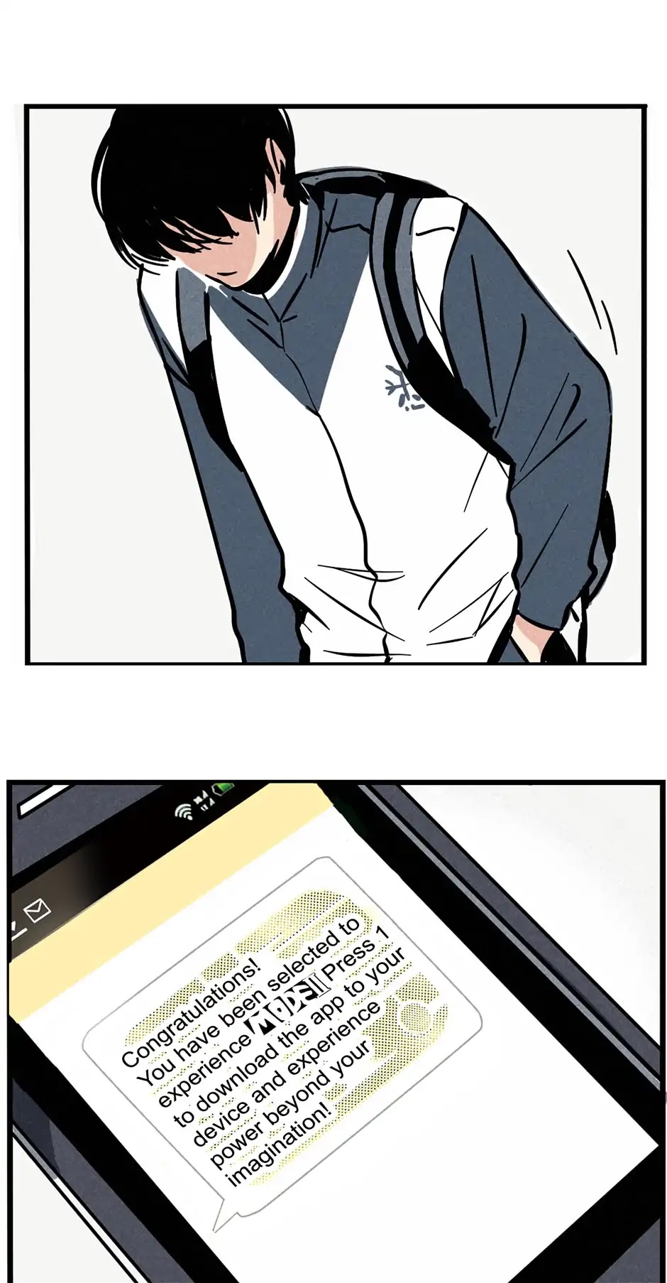 Mode II Chapter 1 page 17 - Chapter 1: Timid Teenager Receives Superpower App