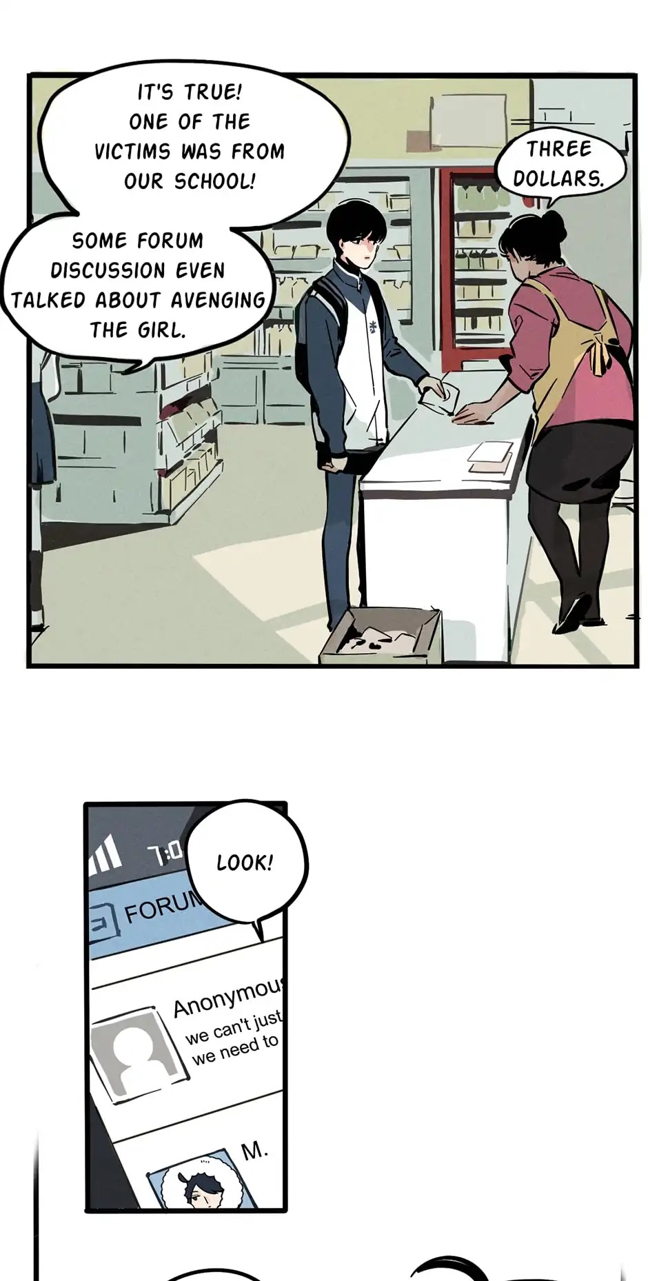 Mode II Chapter 1 page 5 - Chapter 1: Timid Teenager Receives Superpower App