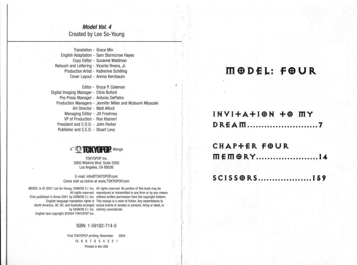 Model Chapter 4 page 2 - Chapter 4: Invitation to my dream / Memory / Scissors