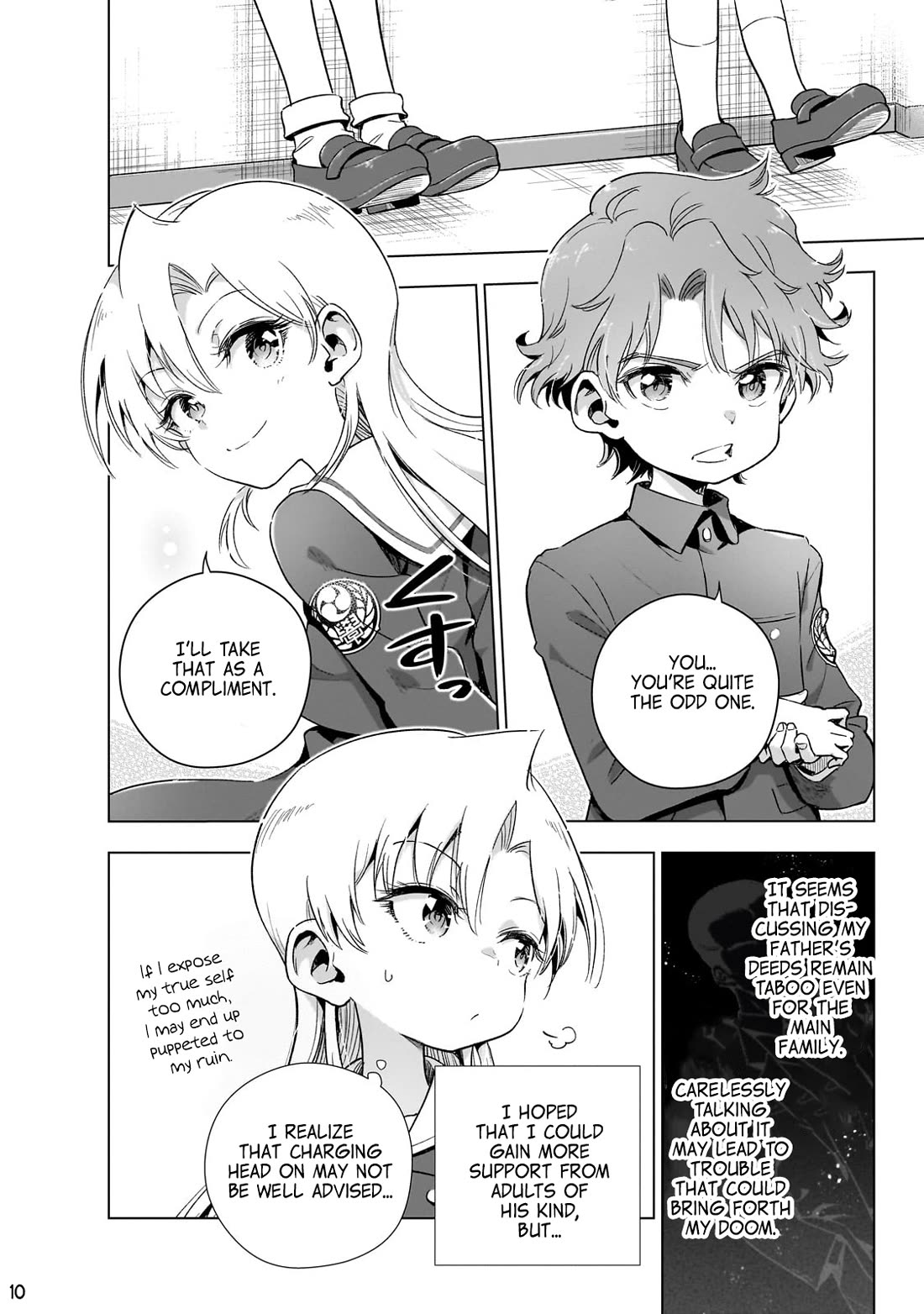 Modern Villainess: It’s Not Easy Building a Corporate Empire Before the Crash Chapter 13 page 10 - Chapter 13: She Drinks Grape Juice, He Drinks Cola