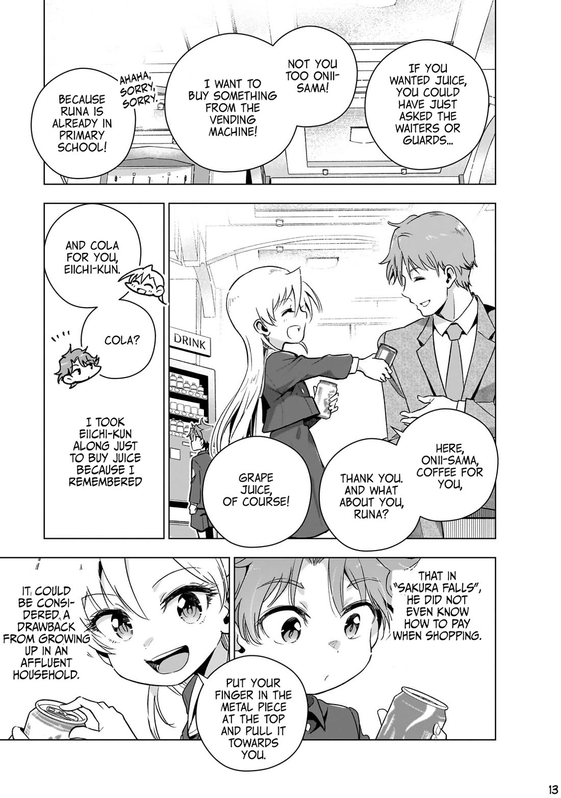 Modern Villainess: It’s Not Easy Building a Corporate Empire Before the Crash Chapter 13 page 13 - Chapter 13: She Drinks Grape Juice, He Drinks Cola