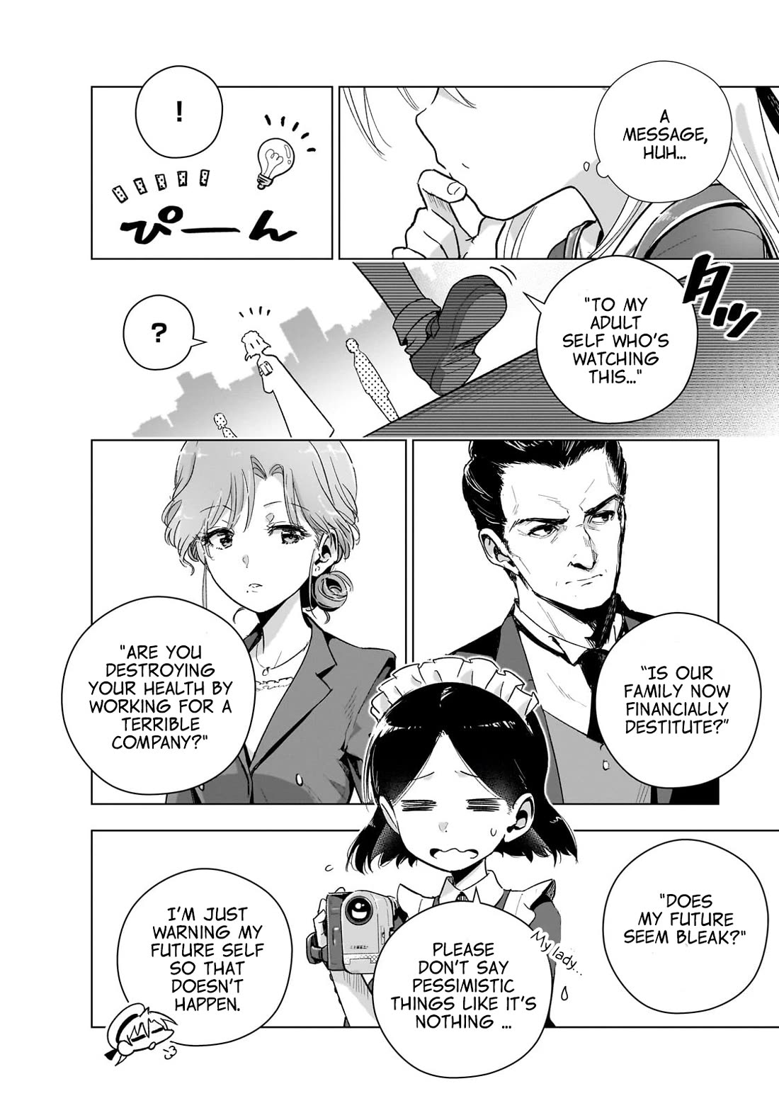 Modern Villainess: It’s Not Easy Building a Corporate Empire Before the Crash Chapter 14.5 page 13 - Chapter 14.5: A Smug Video Letter