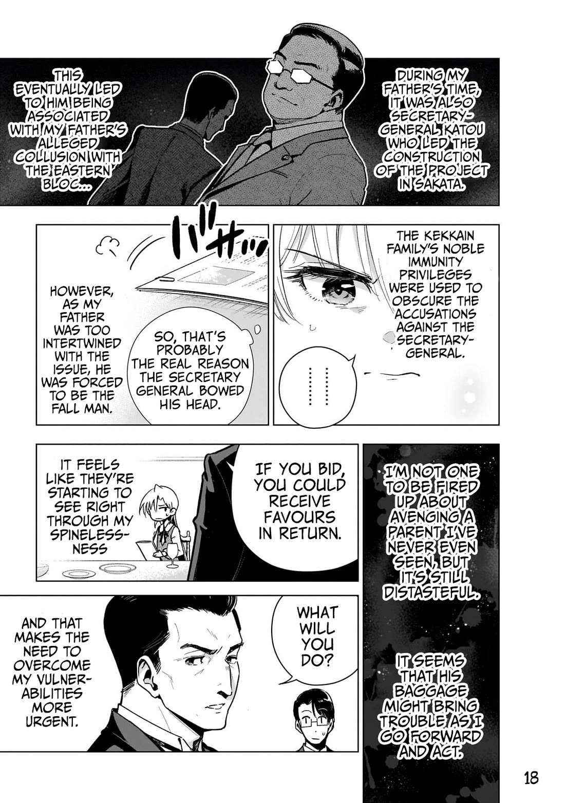 Modern Villainess: It’s Not Easy Building a Corporate Empire Before the Crash Chapter 16 page 18 - Chapter 16: Secretary General Kazuhiro Katou