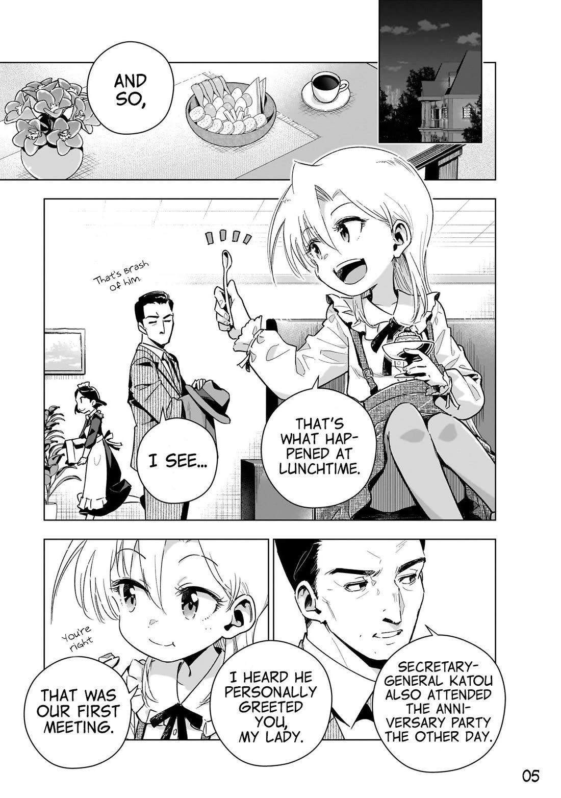 Modern Villainess: It’s Not Easy Building a Corporate Empire Before the Crash Chapter 16 page 5 - Chapter 16: Secretary General Kazuhiro Katou