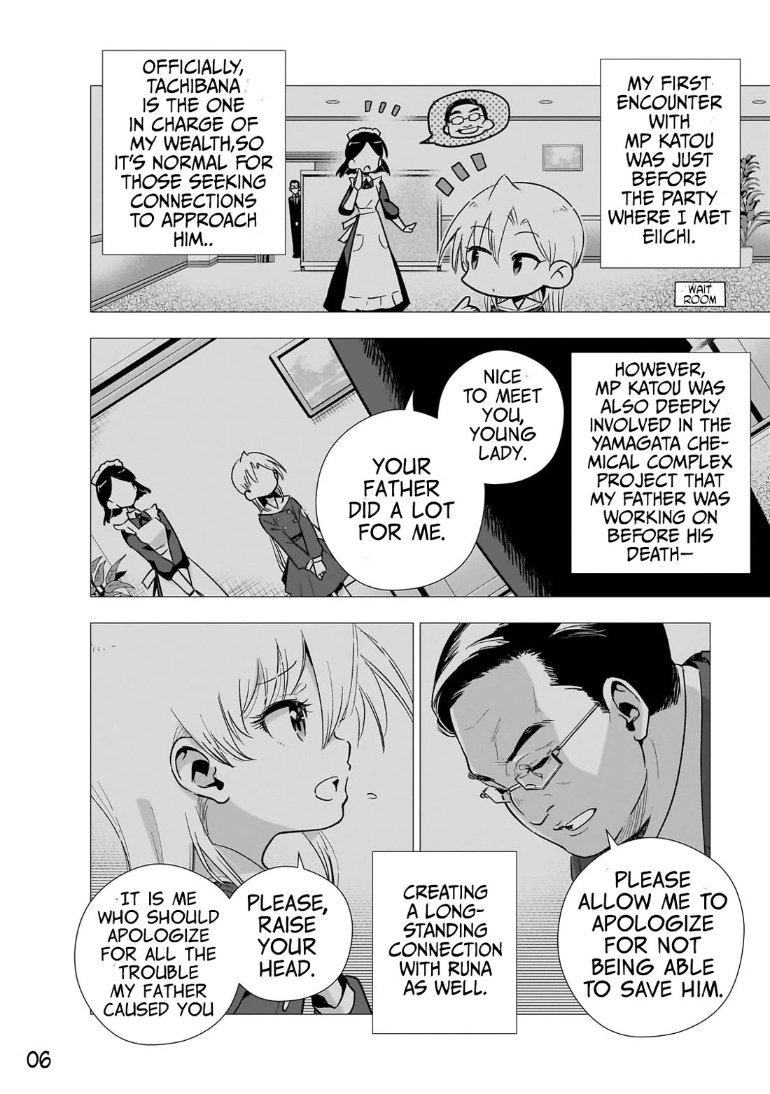 Modern Villainess: It’s Not Easy Building a Corporate Empire Before the Crash Chapter 16 page 6 - Chapter 16: Secretary General Kazuhiro Katou