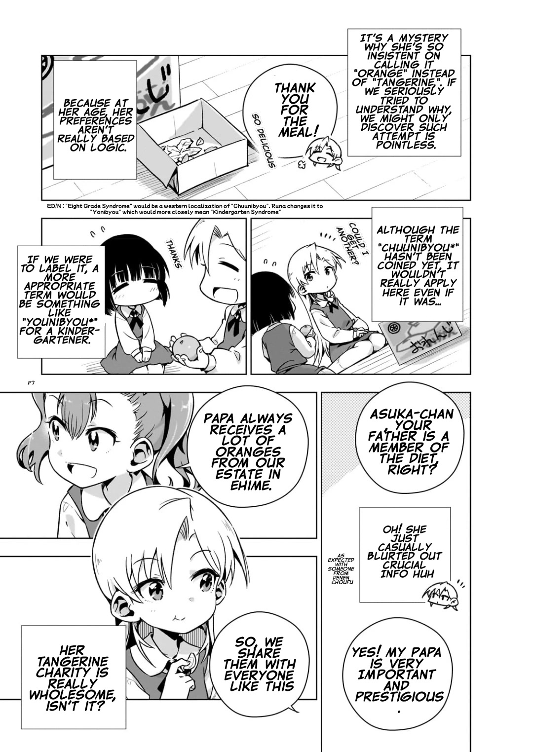Modern Villainess: It’s Not Easy Building a Corporate Empire Before the Crash Chapter 5.5 page 7 - Chapter 5.5: Intermission ① The Young Lady and Orange Asuka