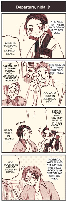 MoeKan Chapter 2 page 1 - Chapter 2 v2 : Strip #2: Departure, nida