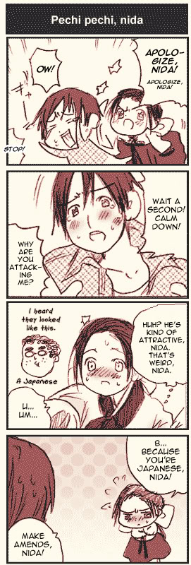 MoeKan Chapter 4.2 page 1 - Chapter 4 v2 : Strip #4: Pechi pechi, nida