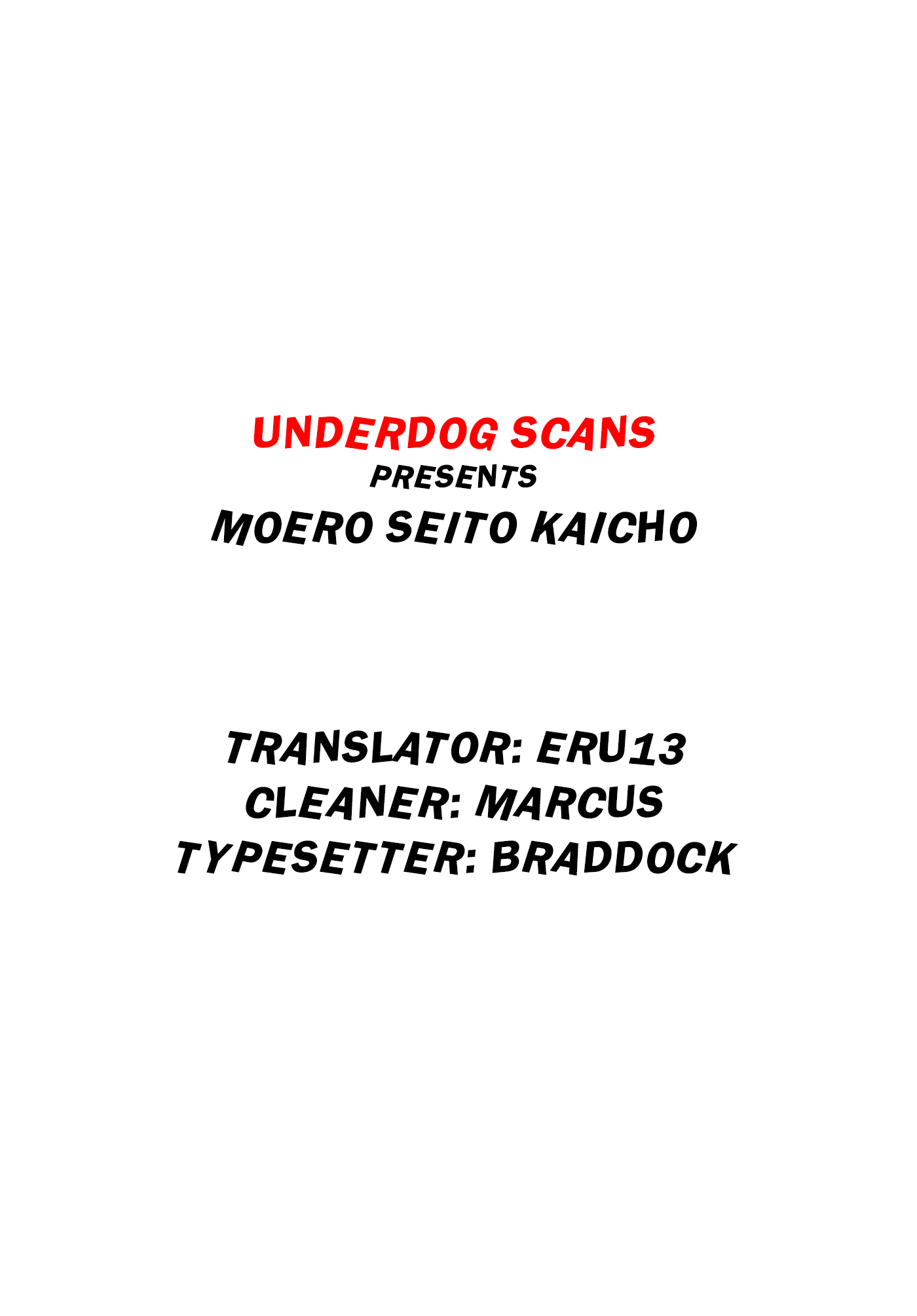 Moeru Seito Kaichou Chapter 0.2 page 1 - Chapter 0v2 : [Oneshot]