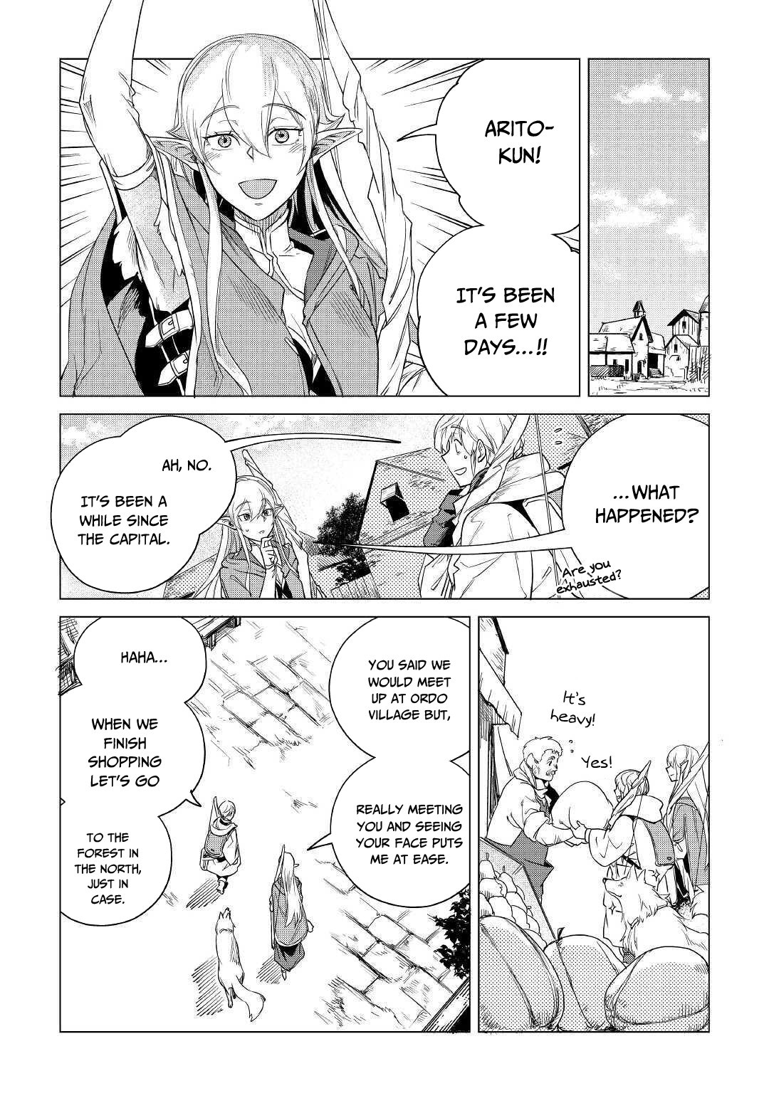Mofumofu to Isekai Slow Life o Mezashimasu! Chapter 17 page 11 - Chapter 17: With The Dark Merchant And The Elf