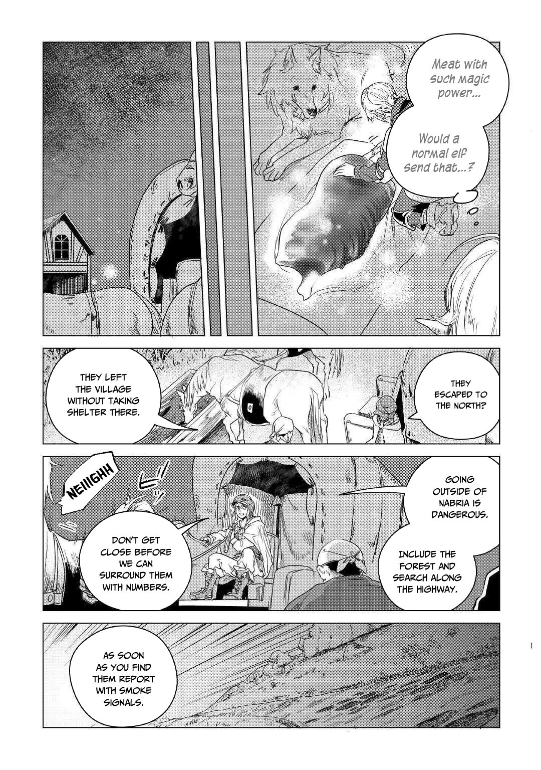 Mofumofu to Isekai Slow Life o Mezashimasu! Chapter 17 page 14 - Chapter 17: With The Dark Merchant And The Elf