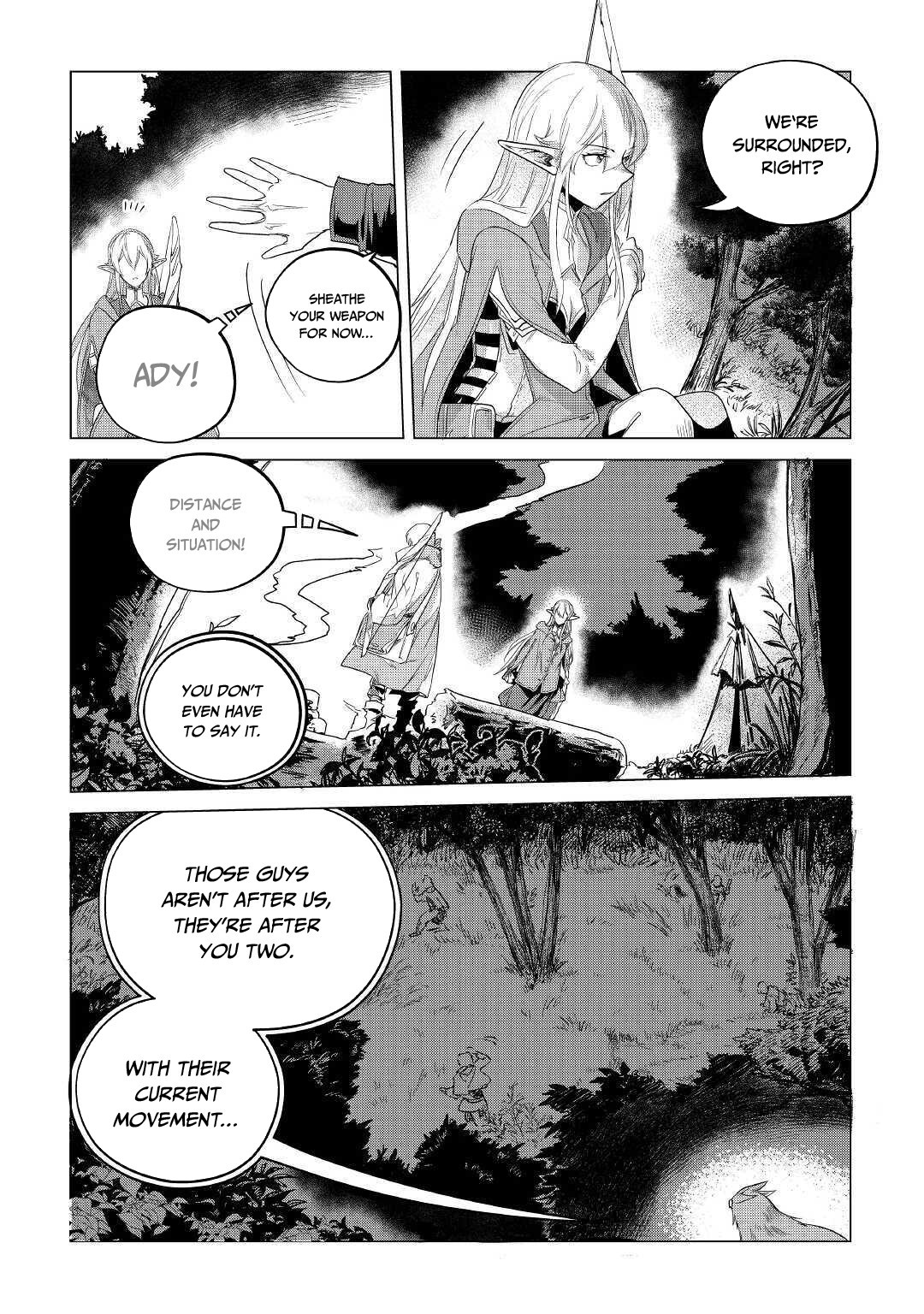 Mofumofu to Isekai Slow Life o Mezashimasu! Chapter 17 page 23 - Chapter 17: With The Dark Merchant And The Elf
