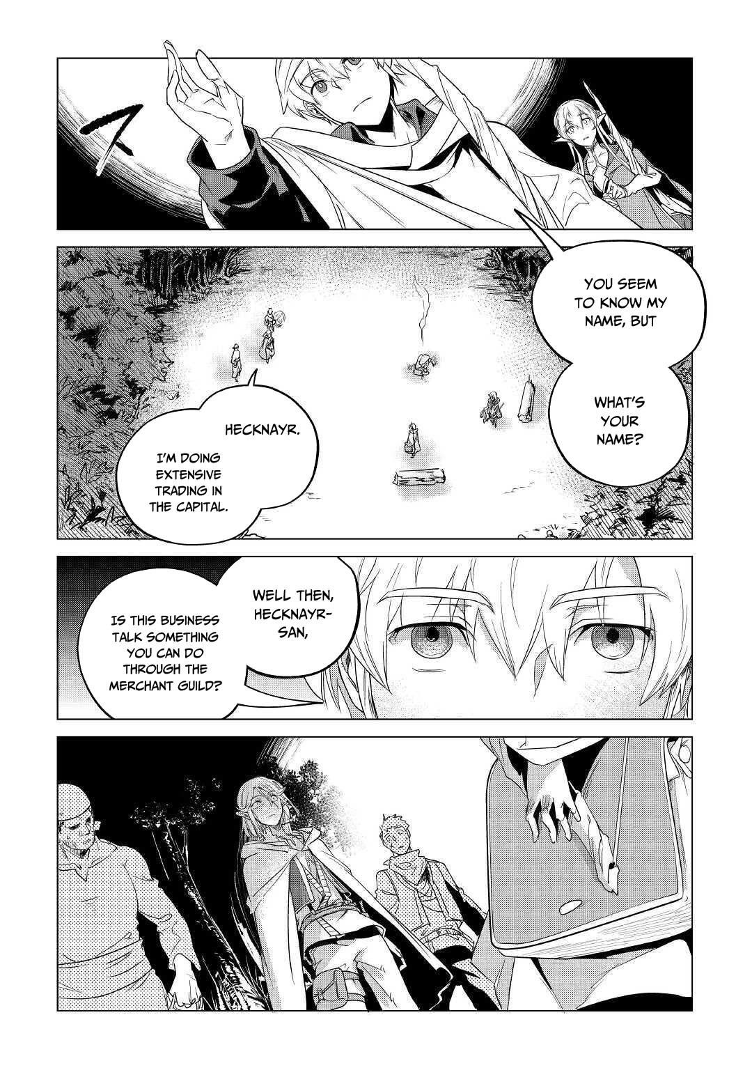 Mofumofu to Isekai Slow Life o Mezashimasu! Chapter 17 page 29 - Chapter 17: With The Dark Merchant And The Elf