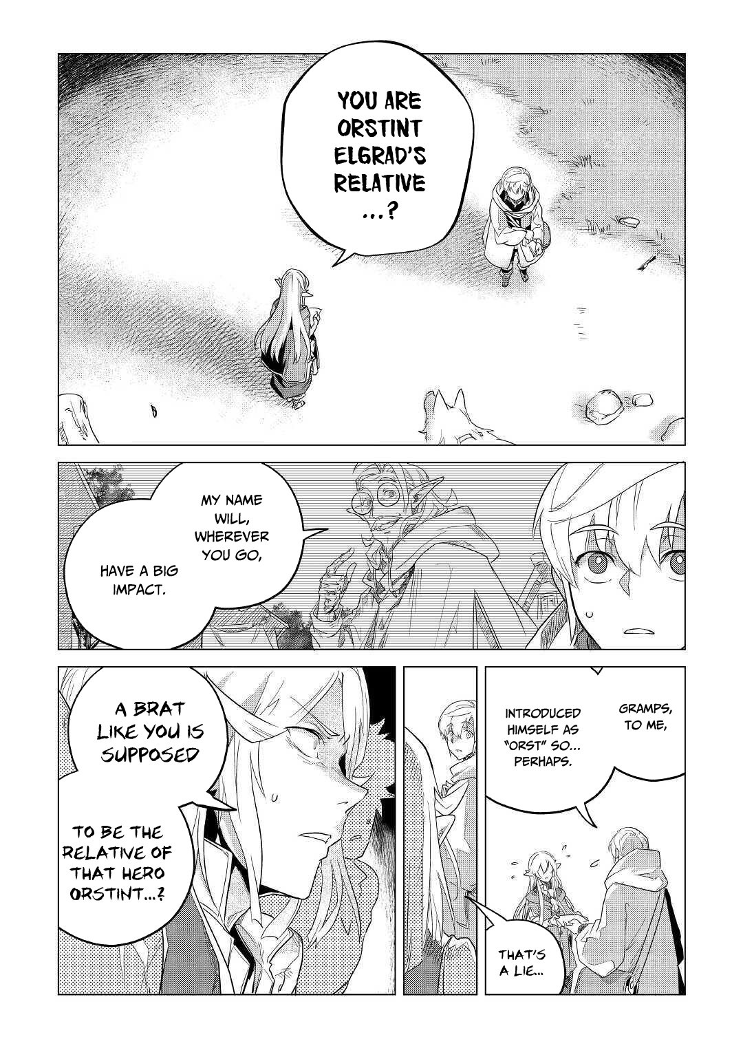 Mofumofu to Isekai Slow Life o Mezashimasu! Chapter 17 page 38 - Chapter 17: With The Dark Merchant And The Elf