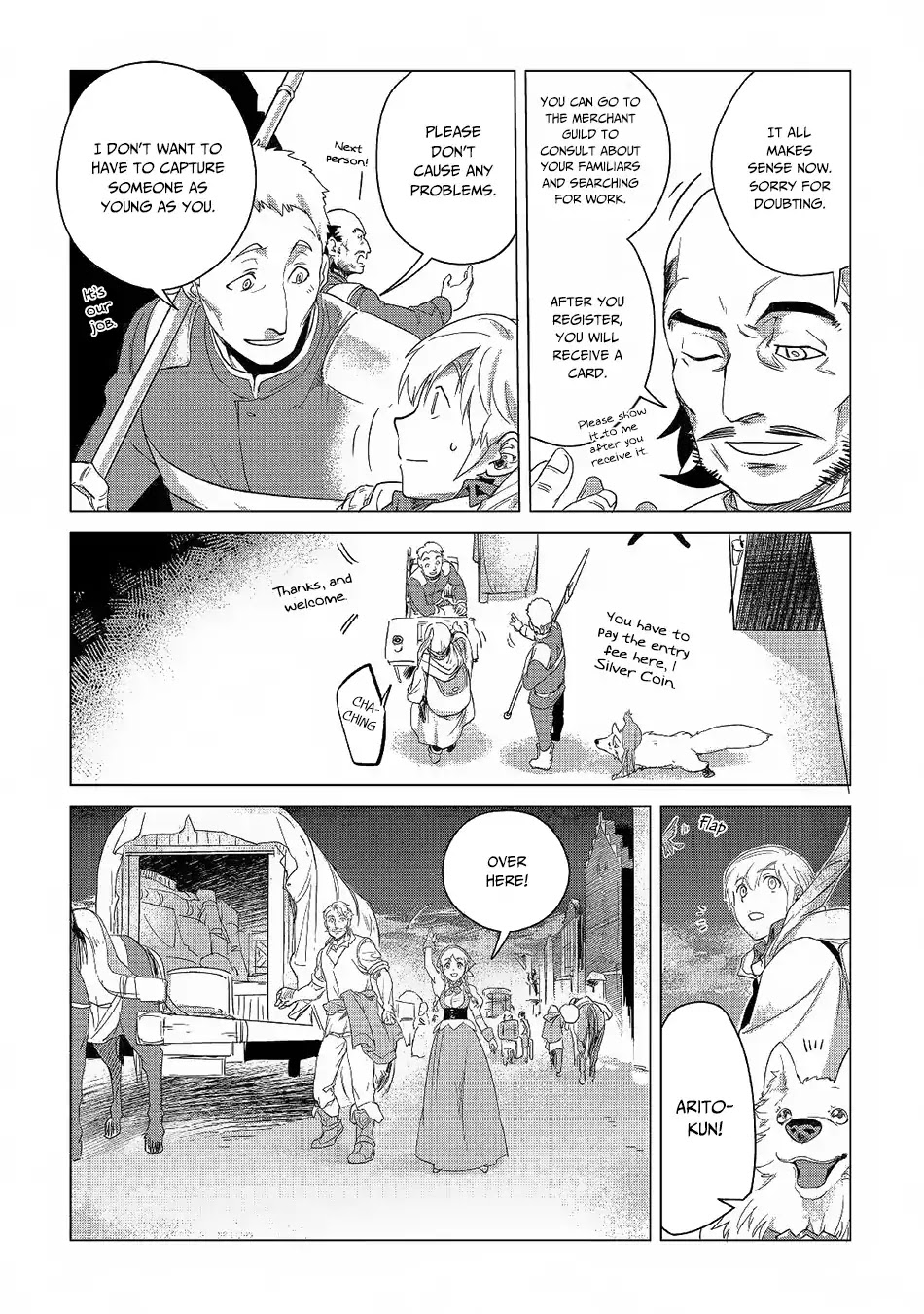 Mofumofu to Isekai Slow Life o Mezashimasu! Chapter 5 page 14 - Chapter 5: The Fluffiness Meets the Town