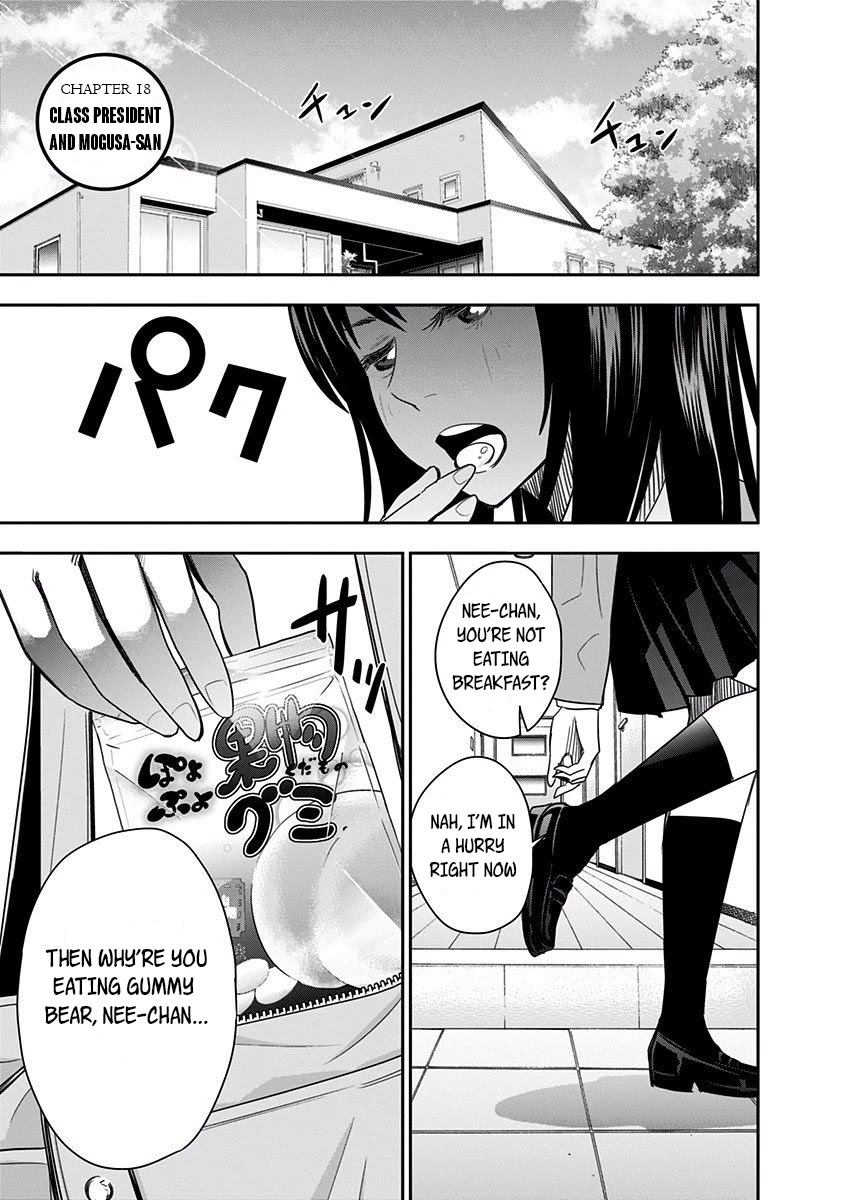 Mogusa-san Chapter 18 page 1 - Chapter 18: Class President and Mogusa-san