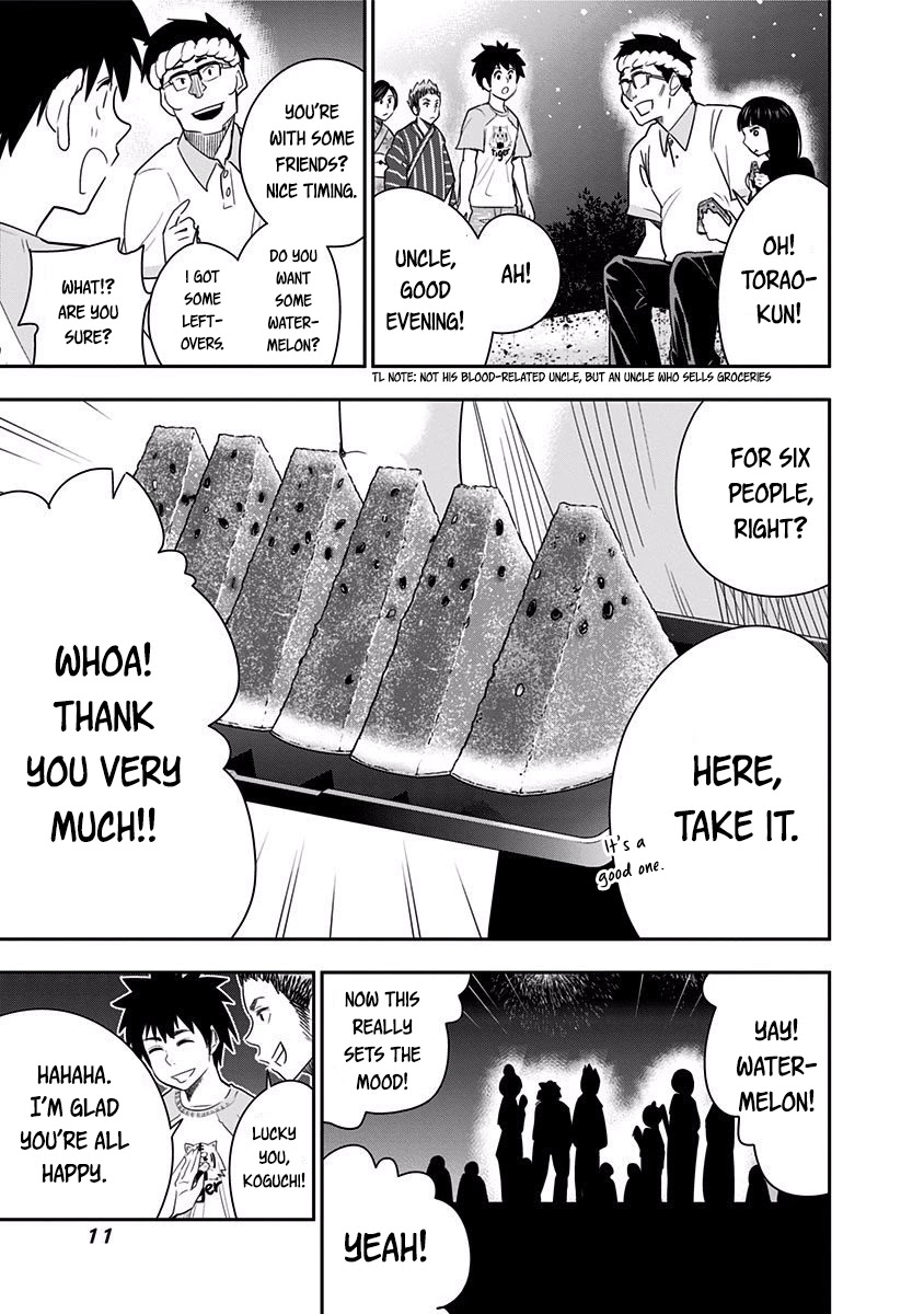 Mogusa-san Chapter 26 page 11 - Chapter 26: Watermelon, Fireworks, and Mogusa-san
