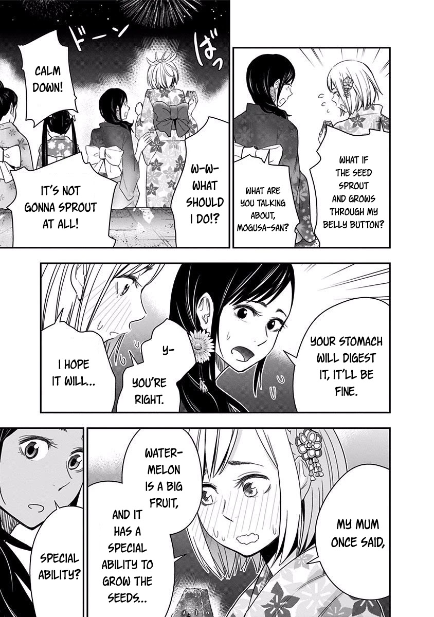 Mogusa-san Chapter 26 page 15 - Chapter 26: Watermelon, Fireworks, and Mogusa-san