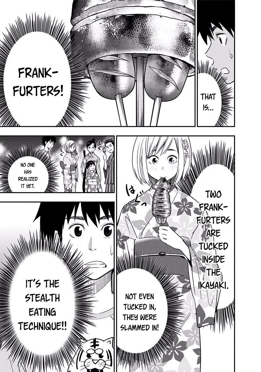 Mogusa-san Chapter 26 page 7 - Chapter 26: Watermelon, Fireworks, and Mogusa-san