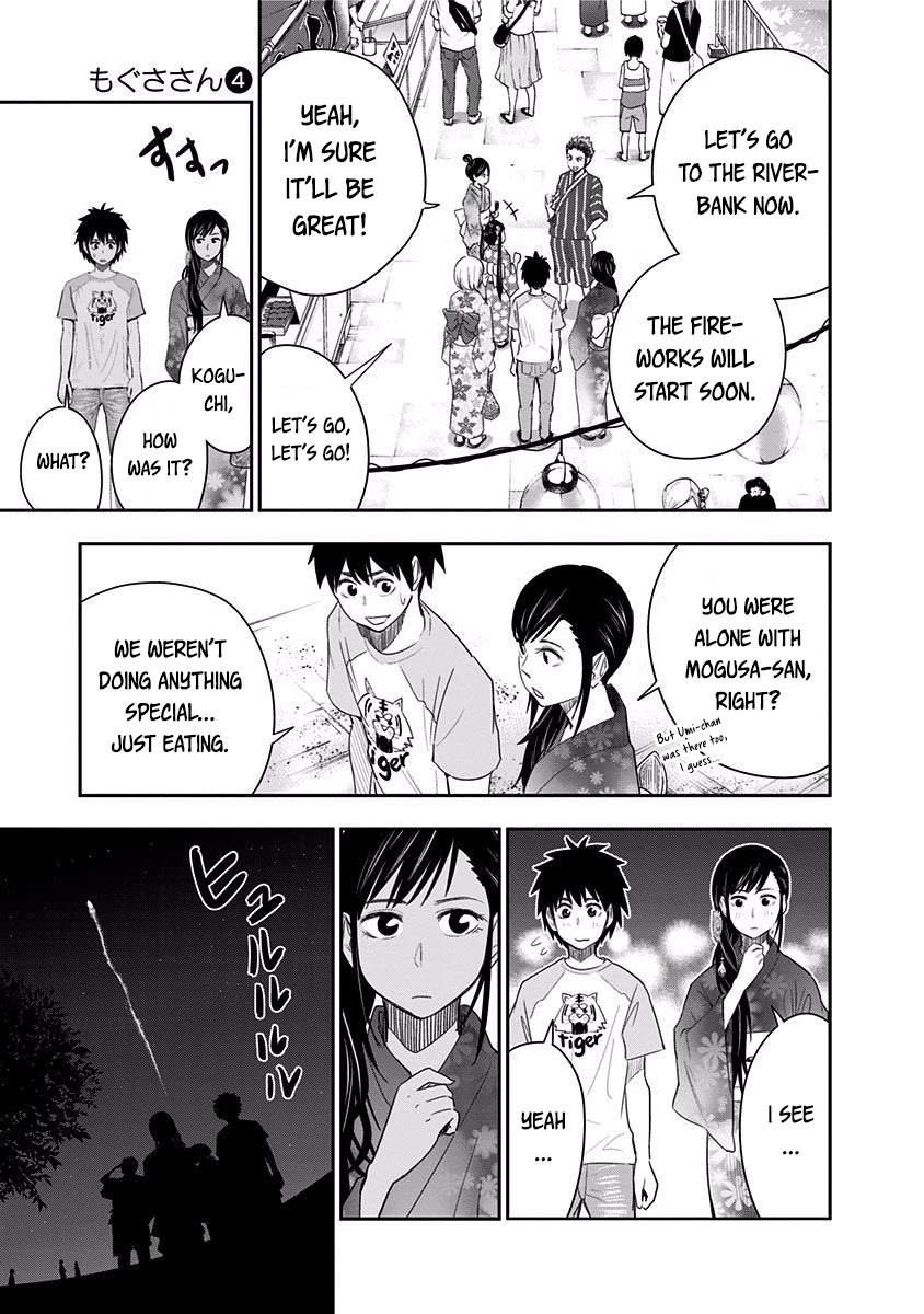 Mogusa-san Chapter 26 page 9 - Chapter 26: Watermelon, Fireworks, and Mogusa-san