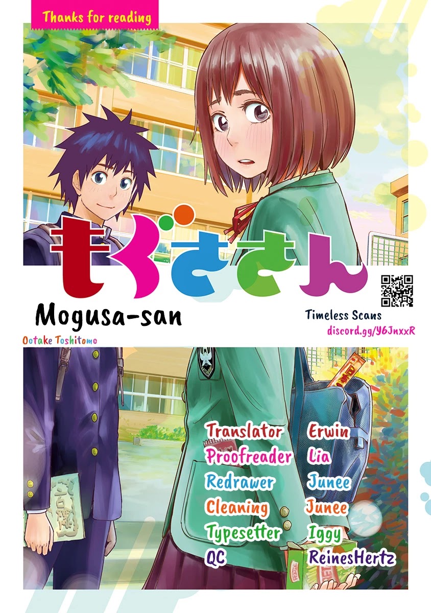 Mogusa-san Chapter 36 page 1 - Chapter 36
