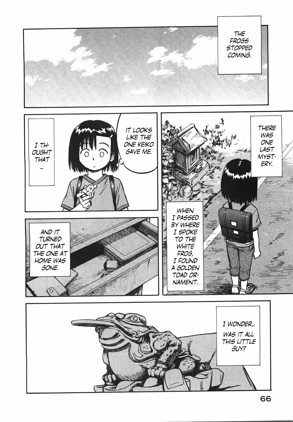 Mokke Chapter 20 page 32 - Chapter 20: Mitsuashi Gaeru (Three-legged frog)