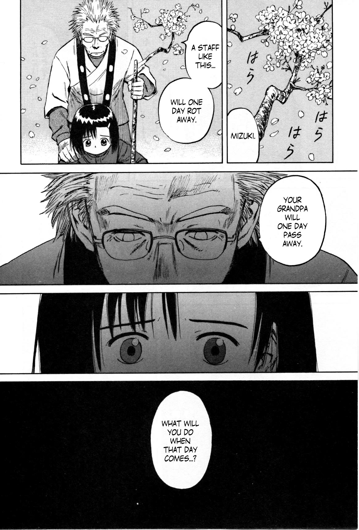 Mokke Chapter 25 page 33 - Chapter 25: Tsue Sakura (Cherry blossom staff)