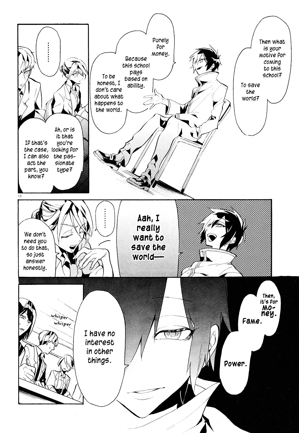 Mokushiroku Alice Chapter 1 page 10 - Chapter 1 : The Transfer Student with a Bad Personality