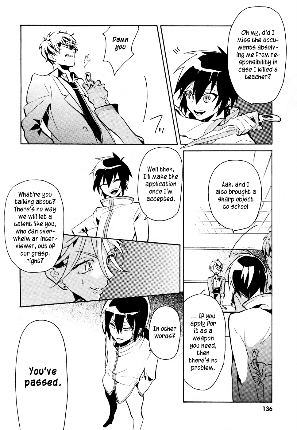 Mokushiroku Alice Chapter 1 page 16 - Chapter 1 : The Transfer Student with a Bad Personality