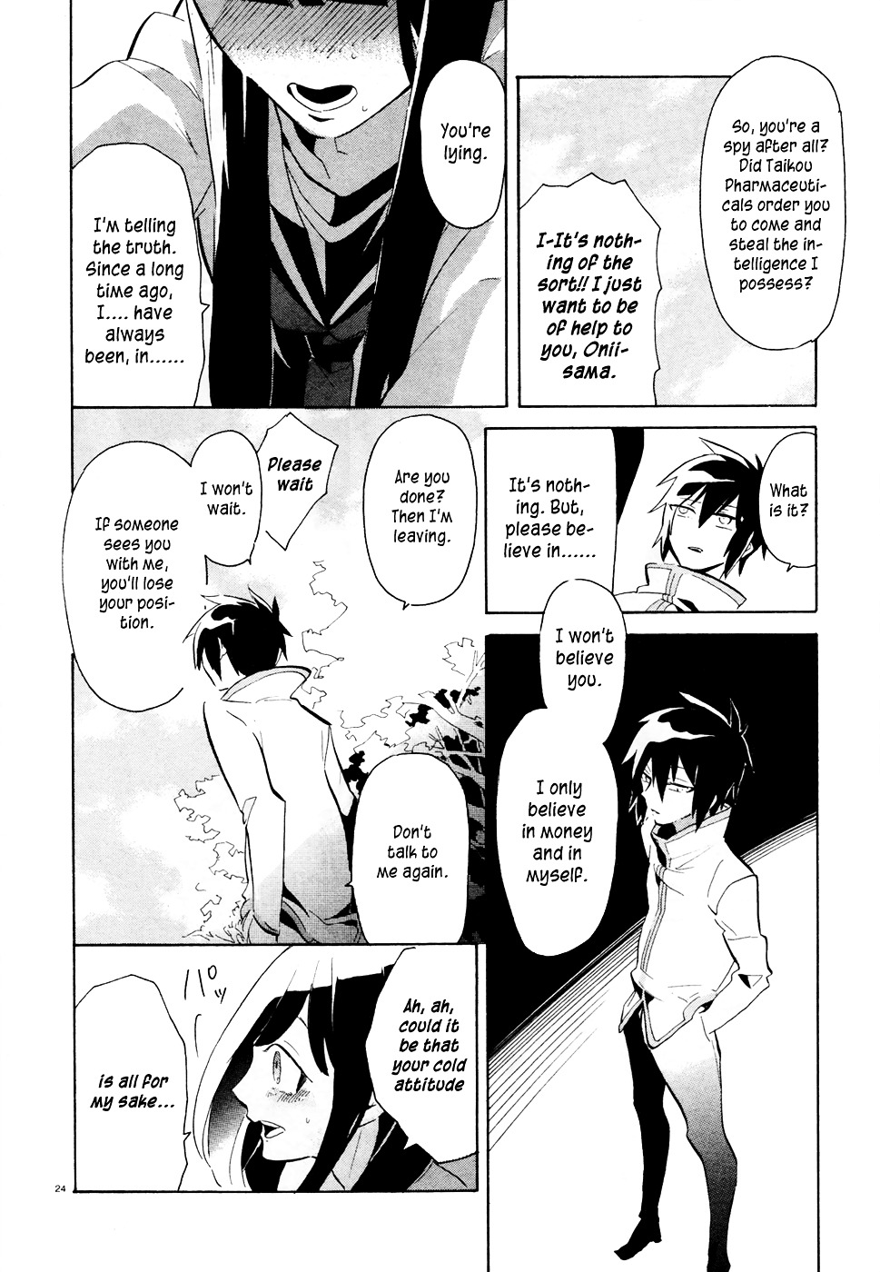 Mokushiroku Alice Chapter 1 page 24 - Chapter 1 : The Transfer Student with a Bad Personality