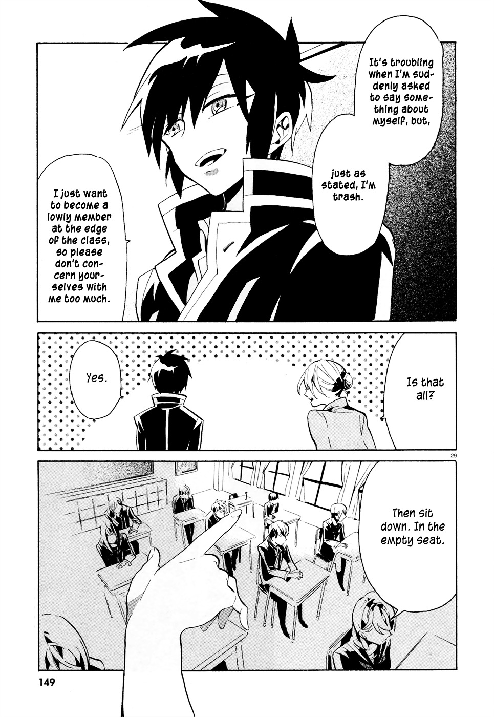 Mokushiroku Alice Chapter 1 page 29 - Chapter 1 : The Transfer Student with a Bad Personality