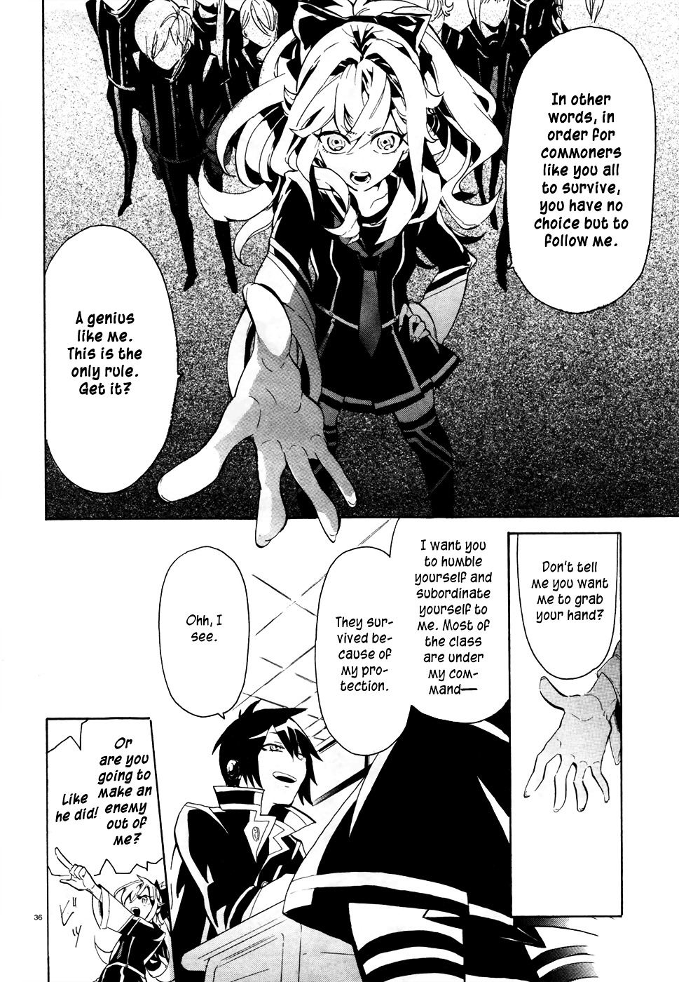 Mokushiroku Alice Chapter 1 page 36 - Chapter 1 : The Transfer Student with a Bad Personality