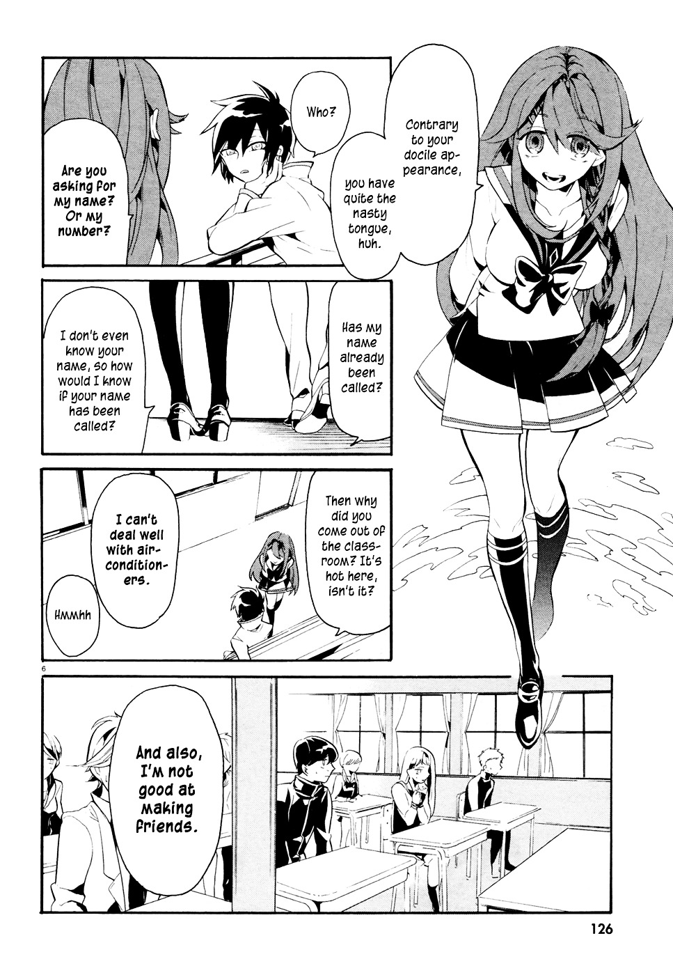 Mokushiroku Alice Chapter 1 page 6 - Chapter 1 : The Transfer Student with a Bad Personality
