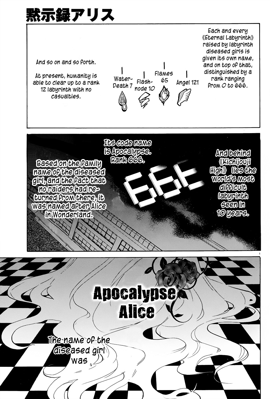 Mokushiroku Alice Chapter 2 page 3 - Chapter 2 : Lies and Promises