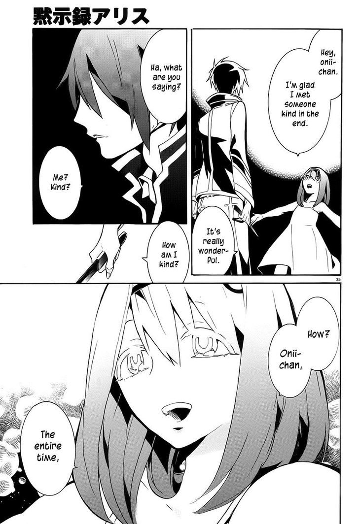 Mokushiroku Alice Chapter 7 page 37 - Chapter 7 : The Final Four Minutes of the Story