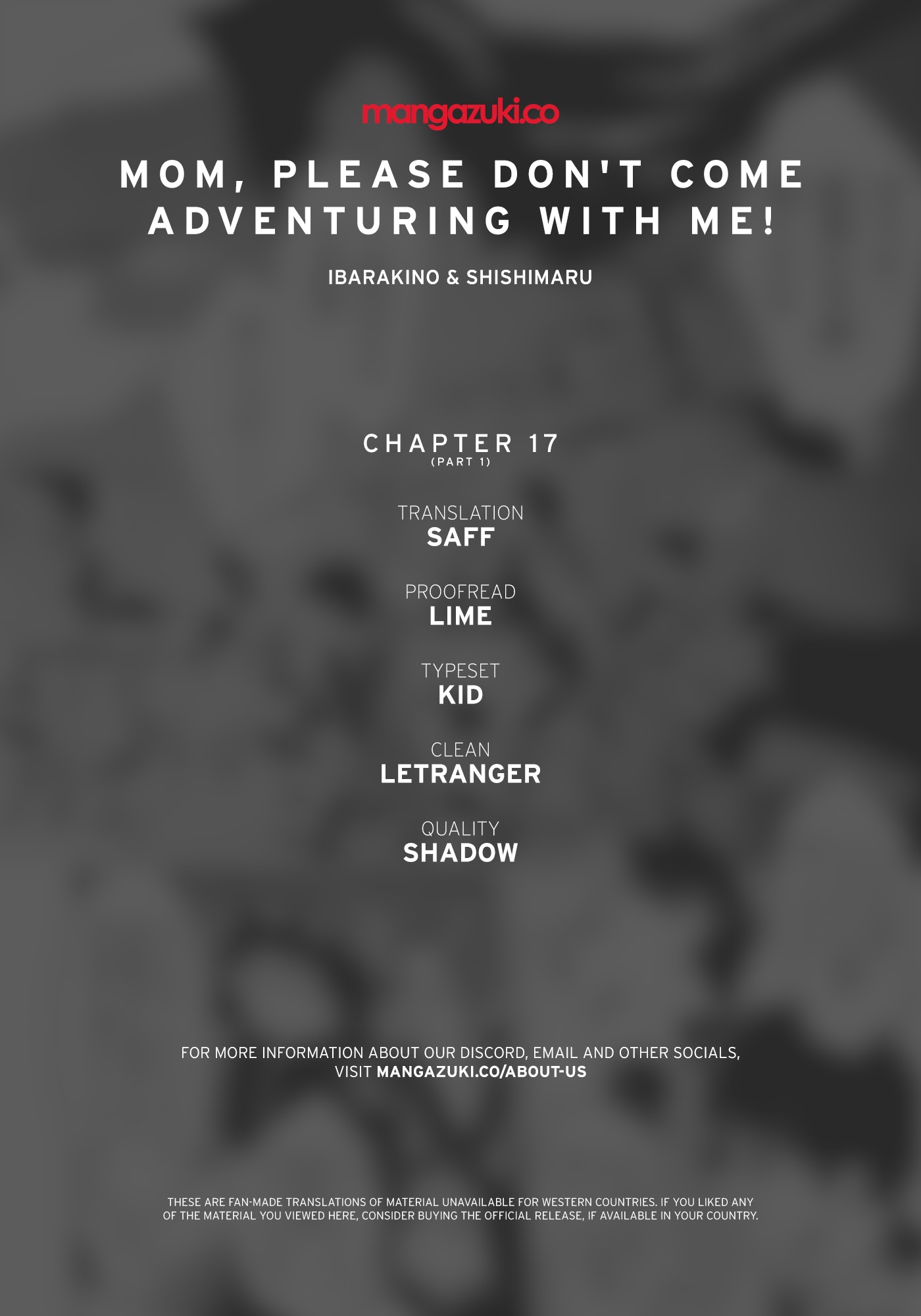 Mom, Please Don't Come Adventuring with Me! ~The Boy Who Was Raised by the Ultimate Overprotective Dragon, Becomes an Adventurer with His Mother~ Chapter 17.1 page 1 - Chapter 17.1 - 17.3