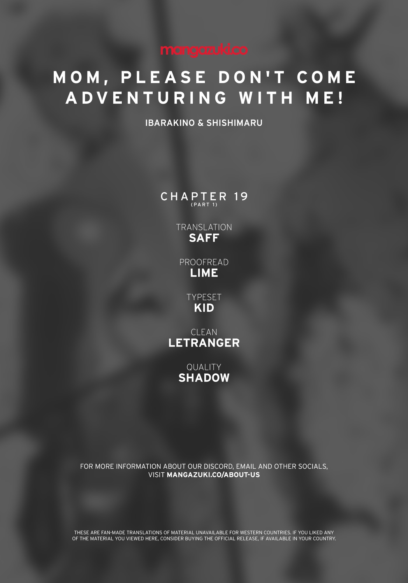 Mom, Please Don't Come Adventuring with Me! ~The Boy Who Was Raised by the Ultimate Overprotective Dragon, Becomes an Adventurer with His Mother~ Chapter 19.1 page 1 - Chapter 19.1 - 19.2