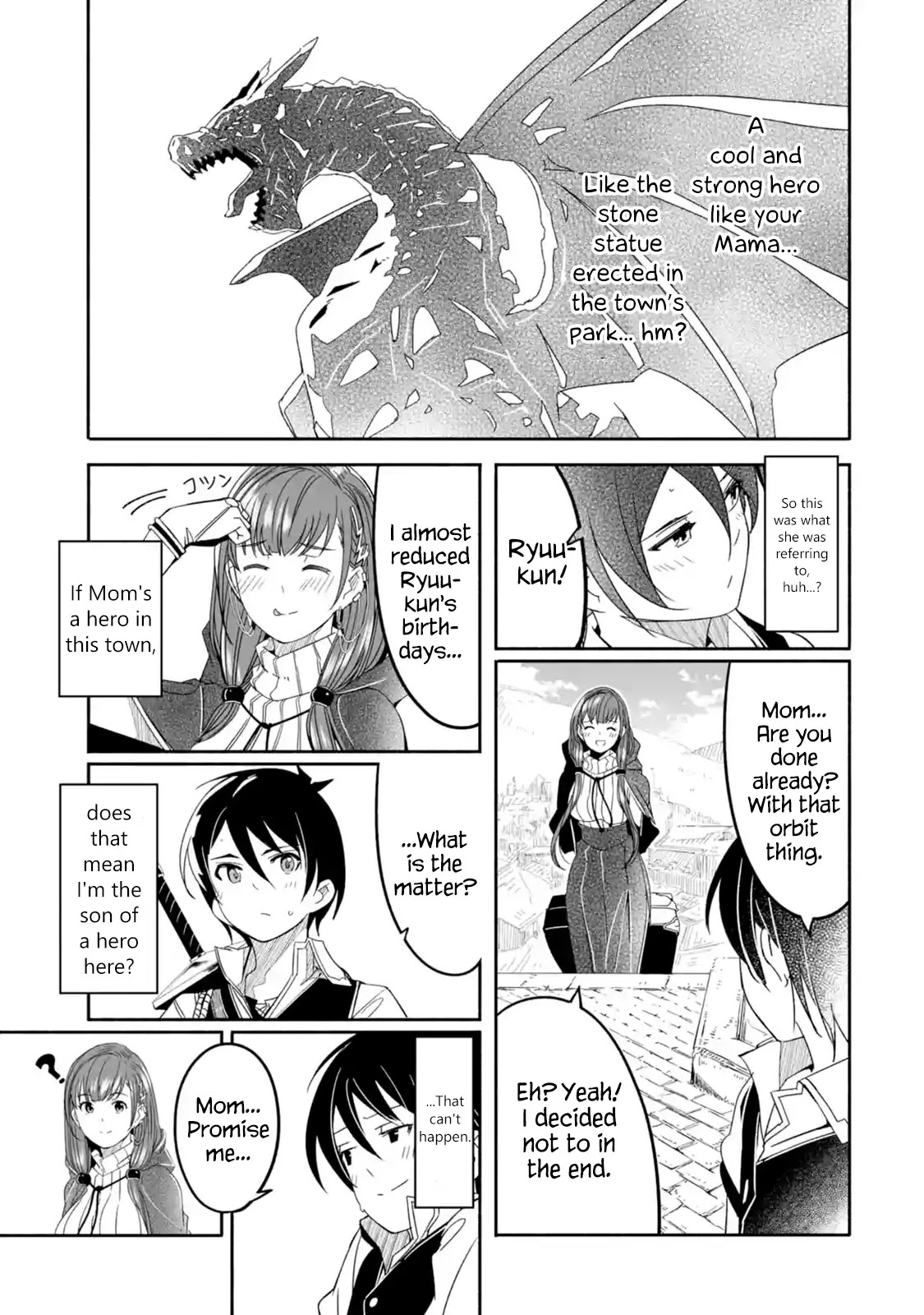 Mom, Please Don't Come Adventuring with Me! ~The Boy Who Was Raised by the Ultimate Overprotective Dragon, Becomes an Adventurer with His Mother~ Chapter 2.1 page 14 - Chapter 2.1 - 2.3: The First Quest (1)