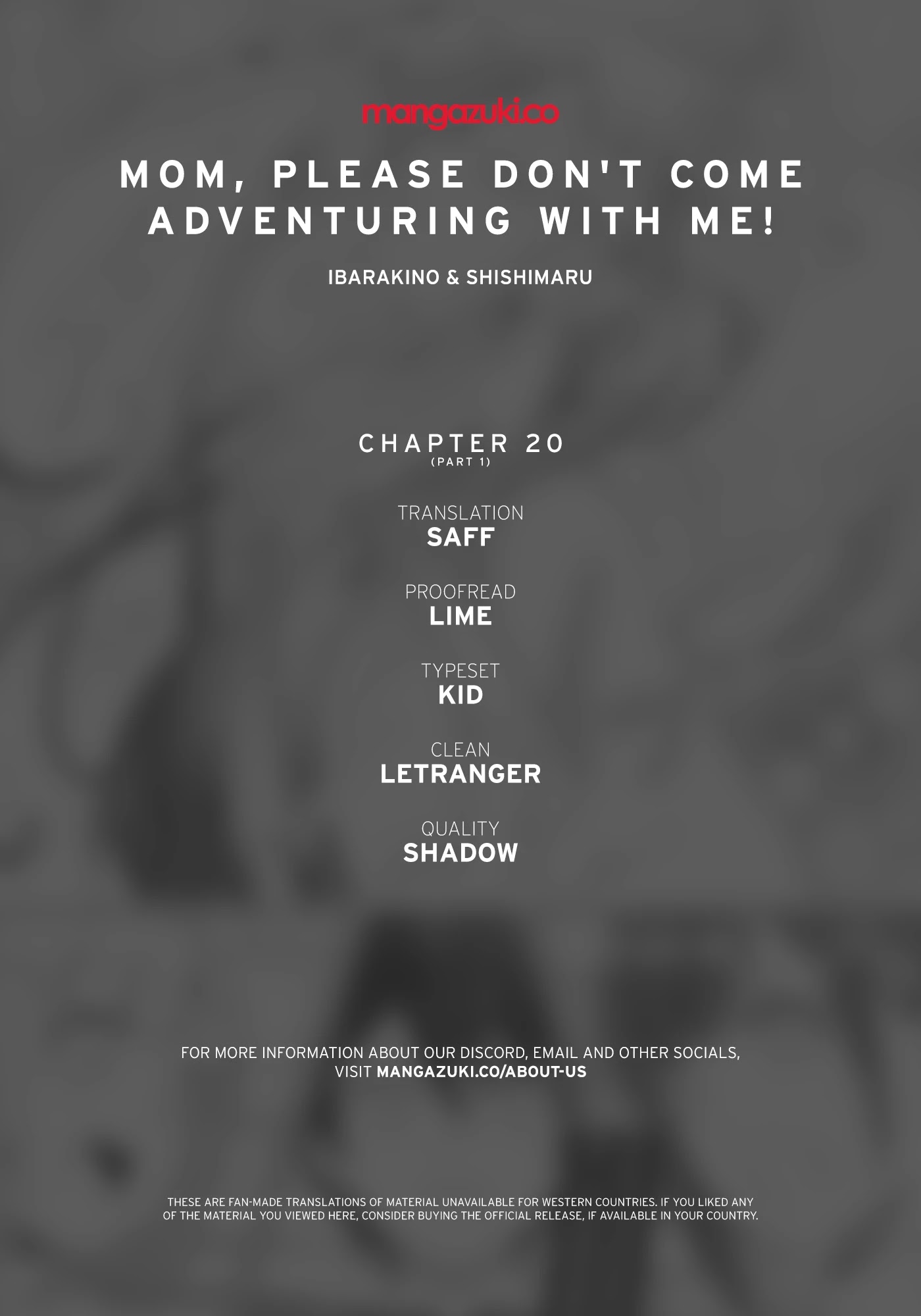 Mom, Please Don't Come Adventuring with Me! ~The Boy Who Was Raised by the Ultimate Overprotective Dragon, Becomes an Adventurer with His Mother~ Chapter 20.1 page 1 - Chapter 20.1 - 20.3