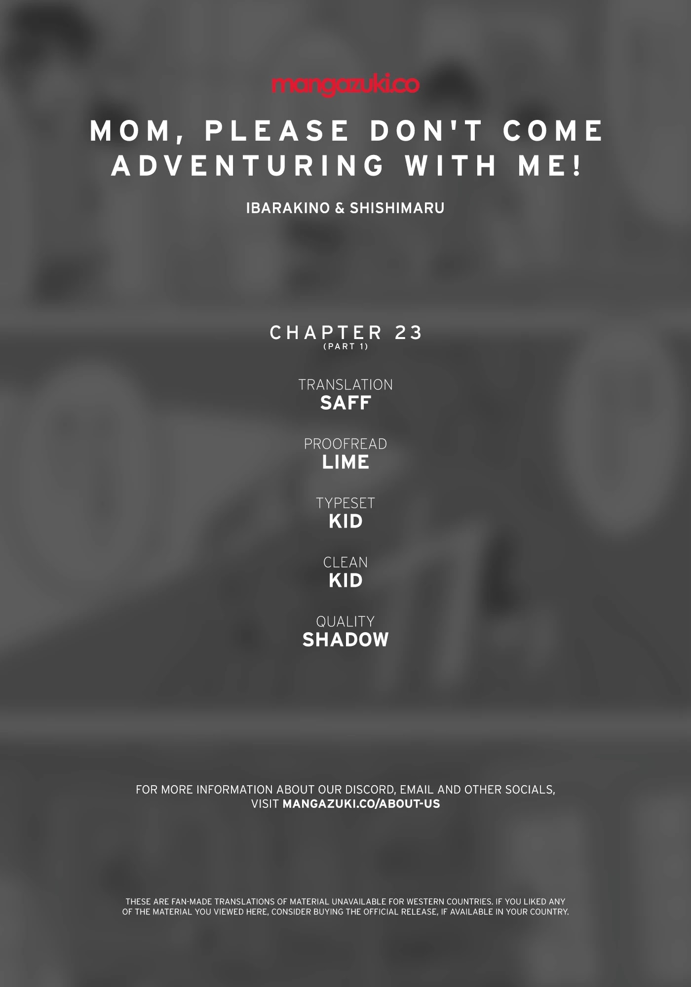 Mom, Please Don't Come Adventuring with Me! ~The Boy Who Was Raised by the Ultimate Overprotective Dragon, Becomes an Adventurer with His Mother~ Chapter 23.1 page 1 - Chapter 23.1: Mom
