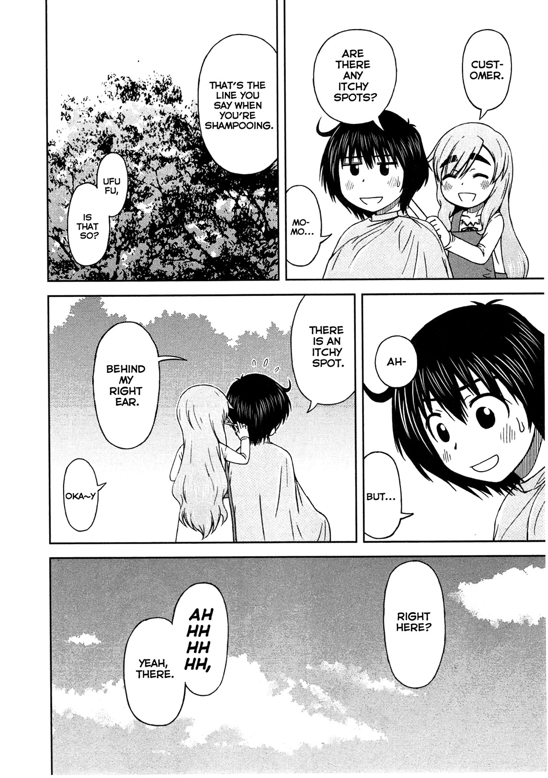 Momo Sora Chapter 6 page 15 - Chapter 6: Blue Sky Barbershop