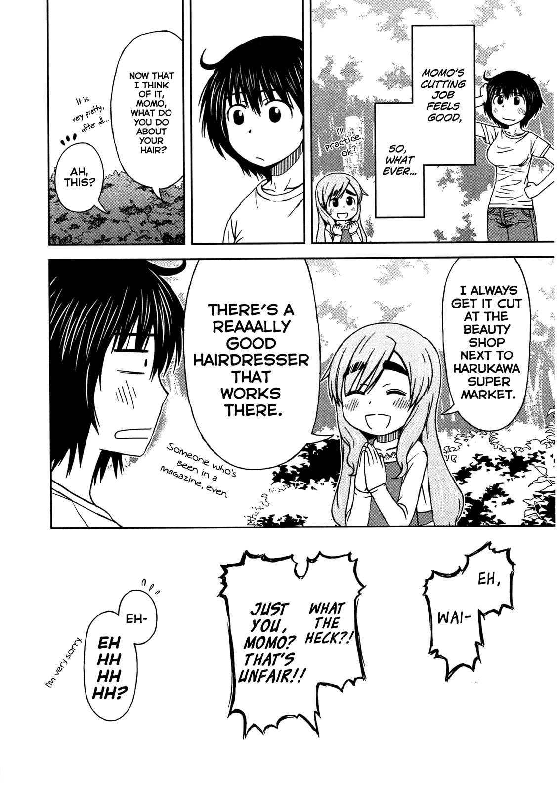 Momo Sora Chapter 6 page 19 - Chapter 6: Blue Sky Barbershop
