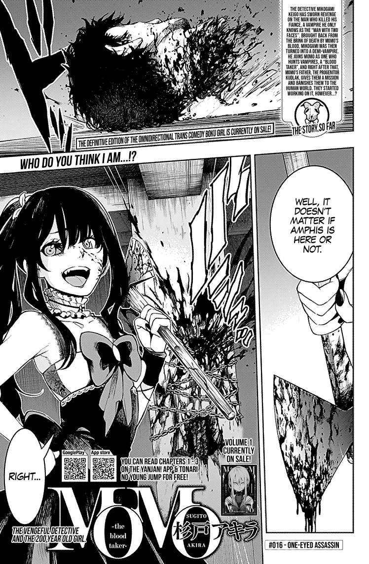 MOMO: The Blood Taker Chapter 16 page 1 - Chapter 16: One-Eyed Assassin