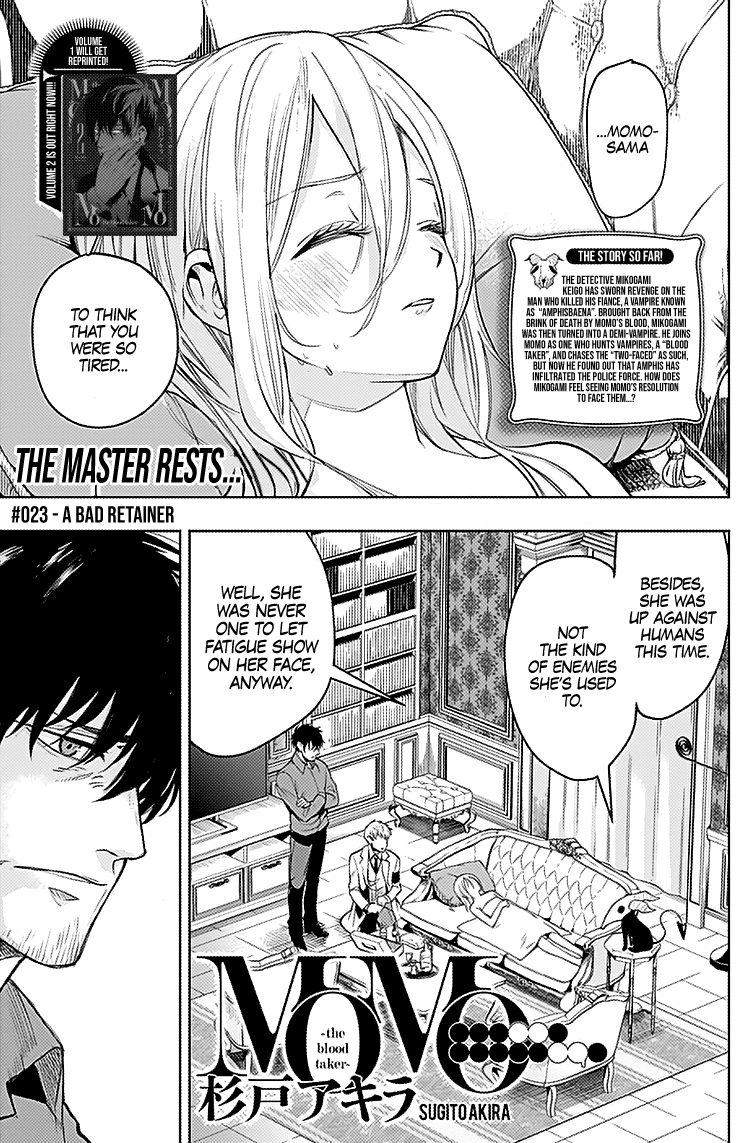 MOMO: The Blood Taker Chapter 23 page 1 - Chapter 23: A Bad Retainer