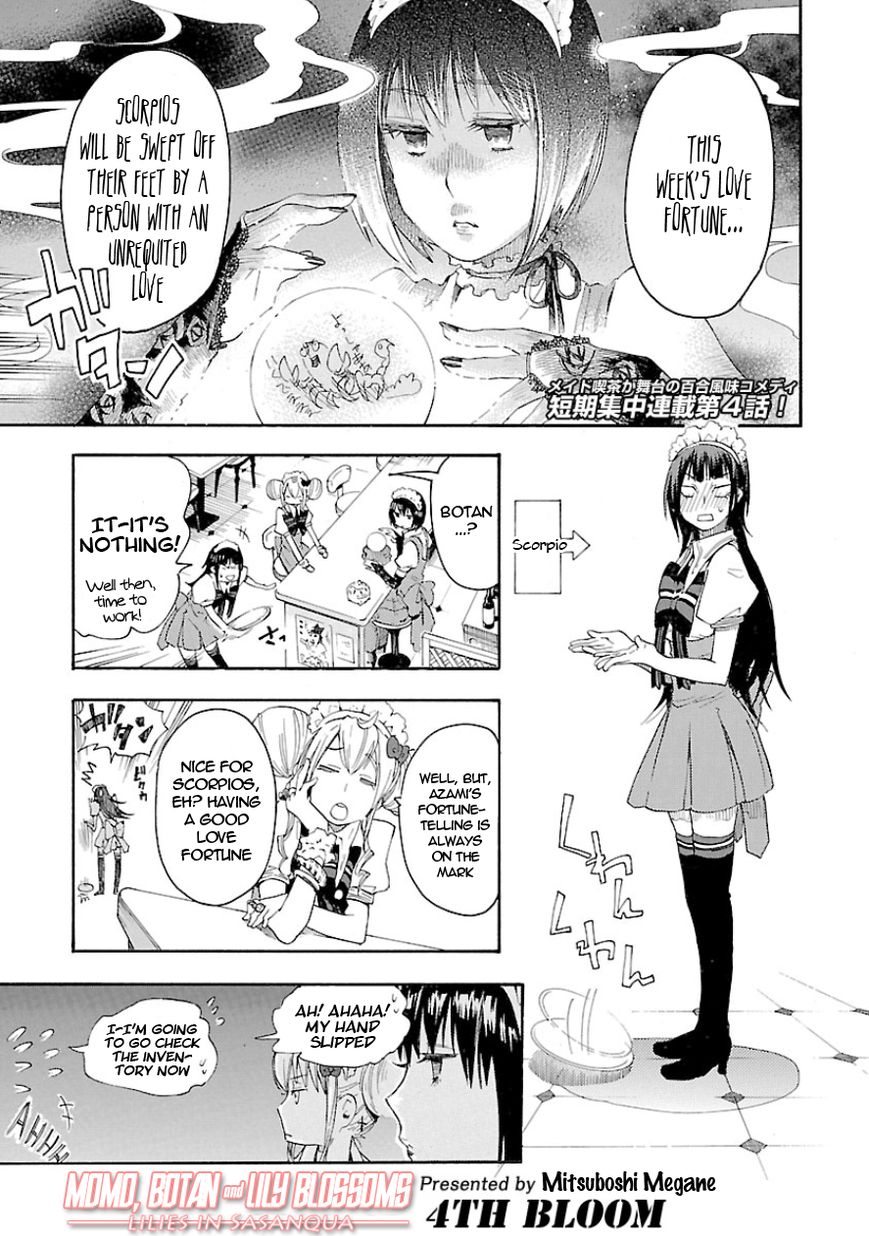 Momo to Botan to Yuri no Hana Chapter 4 page 1 - Chapter 4